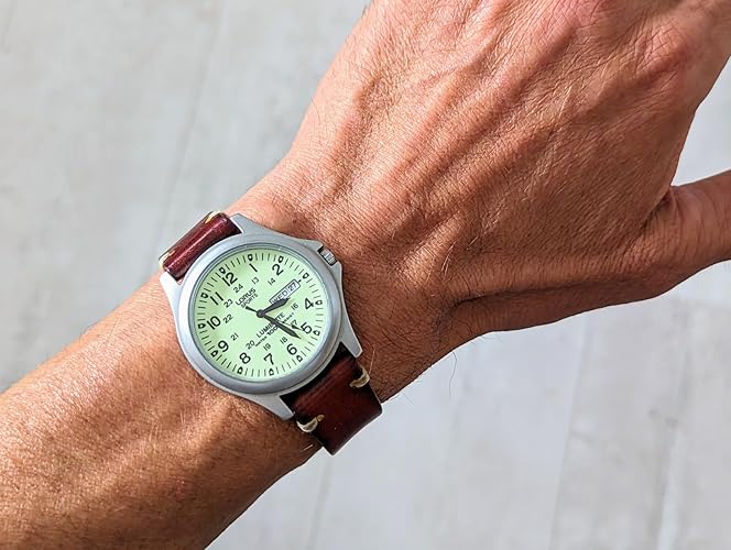 RJ655AX9 Lorus analoog herenhorloge, Lumibrite, dag- en